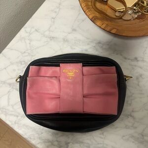 Prada Black and Pink Crossbody Bag